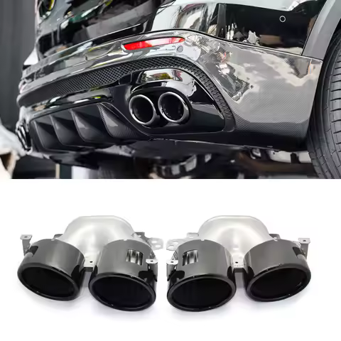 Car Muffler Exhaust Tips Pipe For Mercedes Benz GLB X247 GLB220 GLB250 GLB35 GLB45 AMG Refitting 202