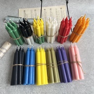 Pure Beeswax Handmade Colorful Long Rod Candle Candle 2.2cm Diameter No Added Long Strip diy