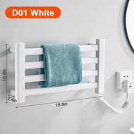 Electric Heating Towel Rail Smart Thermostatic Aluminum Bathroom Heated Towel Rack Shelf Clothes Ste