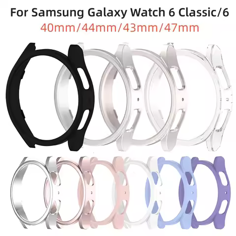 Watch Case for Samsung Galaxy Watch 6 40mm 44mm Screen Protector PC Bumper All-Around Galaxy Watch 6