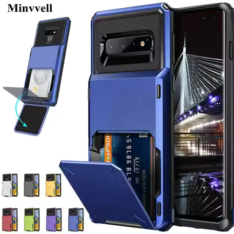 Card Slots Wallet Case For Samsung Galaxy S10 S22 S21 S20 A7 2018 A750 S8 S9 Case For Samsung A750 A