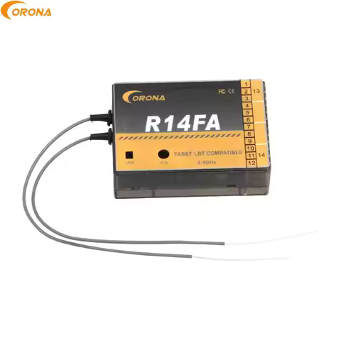 Corona R14FA 14CH RC Model Receiver FUTABA 2.4Ghz FASST Compatible Receiver For 10C 12FG 14SG 16SZ 1