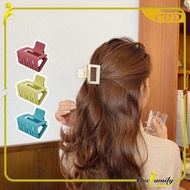 ONE-C1130 Jedai Women's Plastic Hair Clip Doff Jedai/ Plain Square Hair Clip Korean Hair Claw Clip