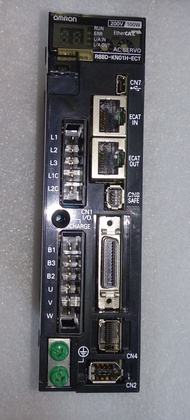 OMRON ชุดขับมอเตอร์เซอร์โว G5 Series [ชนิดมีระบบสื่อสาร EtherCAT ภายในตัว] (R88D-KN01H-ECT)   (สภาพใ