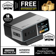 ORI [ Type C / USB-A / DC Port ] CUKTECH 30 Ultra Charging Station 300W Max 5 Port Fast GaN Charger