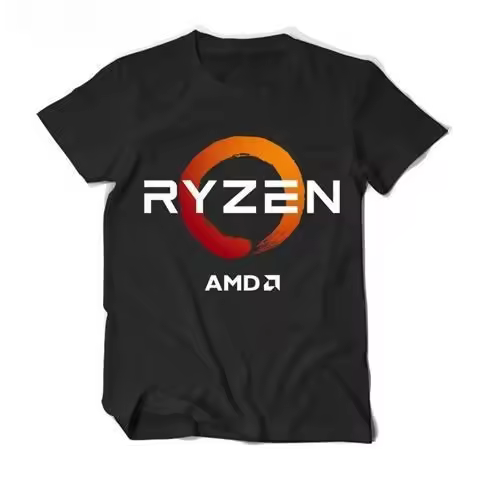 Graphics Card RTX Short-sleeved Ryzen AMD NVIDIA Nvidia GTX Intel Gaming T-shirt for Men