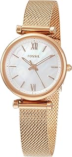 ES4433 Carlie Women's Watch, Pink Gold, Dial color - white, wrist watch quartz gift