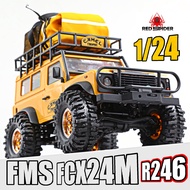 4psc 55mm Tire Truck Crawler Tire Skin 7mm Wheel Hub for FMS 1/24 FCX24 RC Car Metal Upgrade OP Acce