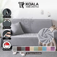 🇸🇬Koala Home🔥Sofa Covers 1/2/3/4 Seater Sofa Cover Protector L Shape Sofa Stretch Velvet Sofa Cover