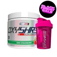 EHPlabs Energy Essentials Bundle | OxyShred Kiwi Strawberry 33 Serve + Pink 400ml Leak-Proof Shaker 
