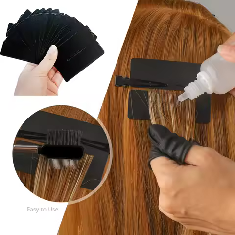 Anti-UV Shield Guards with Finger Protector Hair Extension Defender Sheets for UV Lamp Hair Extensio