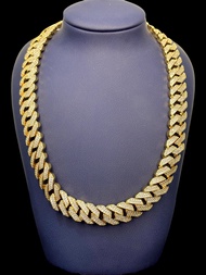 D03 Dây chuyền cuban đính full đá CZ cao cấp