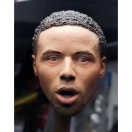 1/6 Scale Steph Curry Painted head sculpt for 12" Action Figure