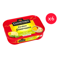 康德萊寶 - (6罐裝)法國品牌檸檬羅勒醃製沙甸魚(6罐裝) #128215 CONNETABLE Sardines "Les Genereuses" in lemon and basil marin