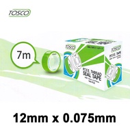 Tosco P.T.F.E. Thread Seal Tape 12mm x 0.075mm 7M