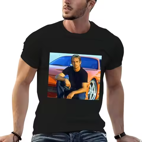Paul Walker Fan Art _amp_ Merch T-Shirt cotton t shirt pack t shirt men 100% cotton luxury brand cot