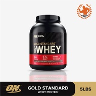 ON 100% WHEY GOLD STANDARD 5LBS 24G Protein 5G BCAA 4G Glutamine 100% Authentic Made in USA [FREE GI