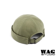 Plain Adjustable Cotton Mikihat Sailor Cap for Men Women Streetwear Brimless Docker Hat