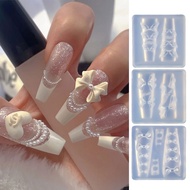 CAPA 3D Nail Art Silicone Carved Mold Acrylic Nail Art Tools Nail Art Decor Mold Nail Art Template Mould Resin Jewelry M