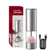 Kitchen Electric Pepper Grinder Storage Set Adjustable Coarseness Electric Grinder Sea Salt Automati