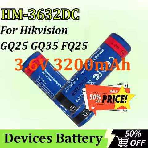 3.6V 3200mAh HM-3632DC for Hikvision GQ25 GQ35 FQ25 Thermal Imaging Search Devices Battery Rechargea