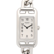 [มือสอง] เฮอร์มีส HERMES นาฬิกาข้อมือ Nantucket NA2.110 สีเงิน สแตนเลสสตีล สำหรับสตรี สภาพ A