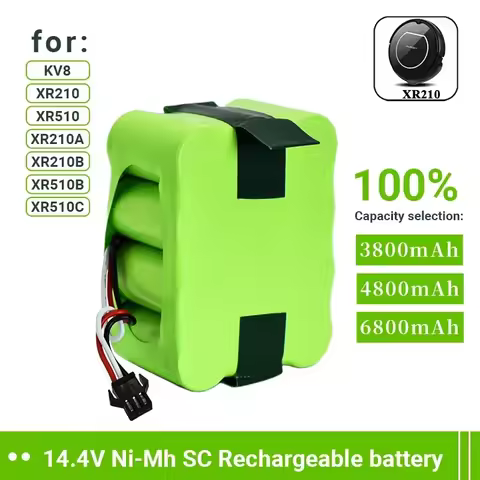 NEW 14.4V 6800mAh SC Ni-MH Rechargeable Battery for KV8 XR210 XR510 XR210A XR210B XR510B XR510D Vacu