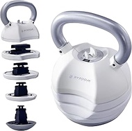 BYZOOM FITNESS Adjustable Kettlebell 40lb Weight Training Fitness Exercise Full Body Workout 5 in 1 