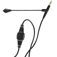實體店鋪(橙色SENNHEISER 版/ 黑色通用版) Replacement Headphone Microphone for Philips SHP9500, V Moda Headset Models - Compatible with PS4, PS5, Xbox One and Computer PC Mac - Boom Mic 3.5mm Noise-Cancelling &amp; Inline Remote 5NOFC Cable  3.5mm 通用耳機遊戲直播K歌電容式麥克風咪線