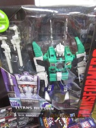 Hasbro 孩之寶 Transformers 變形金剛 Head master Titans Return 泰坦 六變獸 六面獸 Sixshot Leader Class