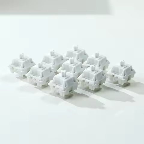 HMX & Feker White Marble V3 Switch 5 Pins Linear Mechanical Keyboard MX Switches HIFI 42gf for Custo