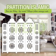 Standing partition room divider screen divider panel privacy space decoration panel penghadang ruang