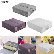 FAKEME Bedding Organizer Storage Bedding Sheet Storage Handle Non Woven Fabrics Bed Sheet Set Organi