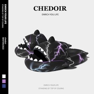 Kartun sandal hiu chloe slippers sab slippers Selipar hiu bawah lembut untuk lelaki dan wanita memak