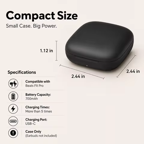 Charging Case for Beats Fit Pro Wireless Bluetooth Earbuds Replacement Charger Box Type-C Charging S