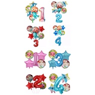 Cocomelon Number Balloon Package RoundBINTANG Number Balloon 40 Inch