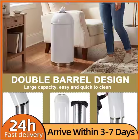 58L Thickened Double Buckets Trash Can with Removable Inner Bucket Open Top Trash Bin for Home Offic