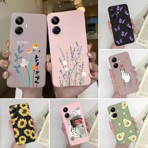 Phone Case For Oppo Realme 10 Pro Pro+ Realme 10 Pro Plus 4G 5G Advanced Silicone Matte Cover For Re