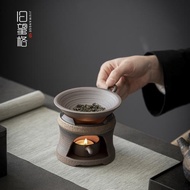 日式酒精蠟燭溫茶爐陶瓷加熱保溫茶座茶具配件焙茶烤茶器提香器