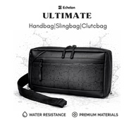 ECHELON ULTIMATE Men's Waterproof 3-in-1 Multifunction Sling Bag Handbag Clutch Premium
