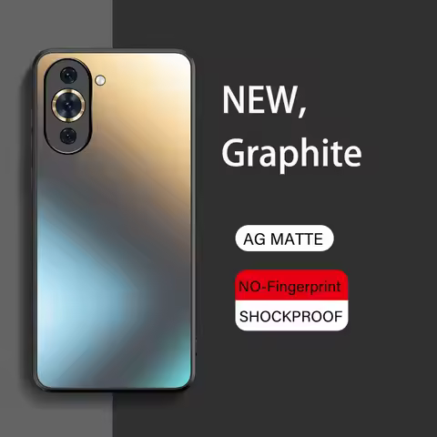 AG Silicone Matte Glass Case For Huawei Nova 12 11 10 Pro nova 9 se Nova 8 Pro Frosted Camera Lens P