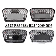 AUDI A5 B8 B8.5 RS5 FRONT GRILL QUATTRO HONEYCOMB WITH QUATTRO EMBLEM GABAN DEPAN GRILL DEPAN A5 RS5