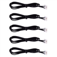 (LATG) 5X RJ11 6P4C Telephone Cable Cord ADSL Modem 1 Meters