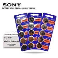 【SG SELLER】5PCS/10PCS1pcs SONY 3V CR 2032 2016 2025 1632 1620 1616 1220 Lithium Button Battery Car R