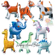 WALKING ANIMAL BALLOON STANDING ANIMAL FOIL BALLOON MATTE BALLOON 3D MATTE BALLOON ANIMAL CARTOON BA
