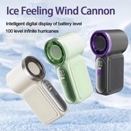Portable Handheld Fan X688 Mini Turbo Fan Mini Hand Fan Rechargeable 100 High Speeds Mini Fan