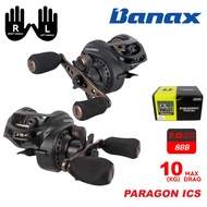 10kg Banax Paragon Ics Baitcasting Fishing Reel 8BB High Speed Gear Casting Freshwater Inshore