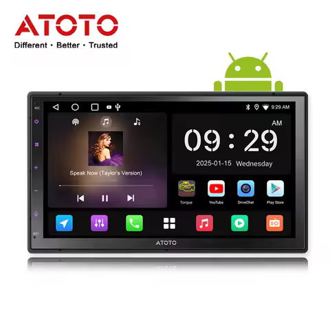 ATOTO 7 inch 2Din Android Car Multimedia Player Carplay Screen Android Auto Bluetooth Radio Double 2