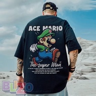 KATUN T-SHIRT PREMIUM JAPANESE T-SHIRT SUPER MARIO BIG SIZE (6XL) SML XL 2XL 3XL 4XL 5XL 6XL COTTON 