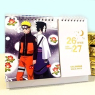 Naruto Calendar 2026-2027 Dual Calendar Two-Dimensional Desk Calendar Anime Merchandise